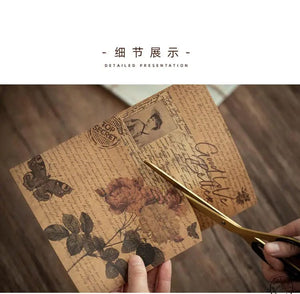 Planet Gates C 10 Pcs Junk Journal Large Size Retro Map Material Paper Diy Scrapbooking Collage Album Week Diary Decoration Background Paper