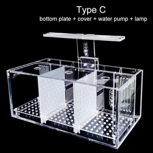Planet Gates C 220V Creative Betta Fish Tank Breeding Incubator Isolation Box Water-free Desktop Small Acrylic Ecological Aquarium Tank