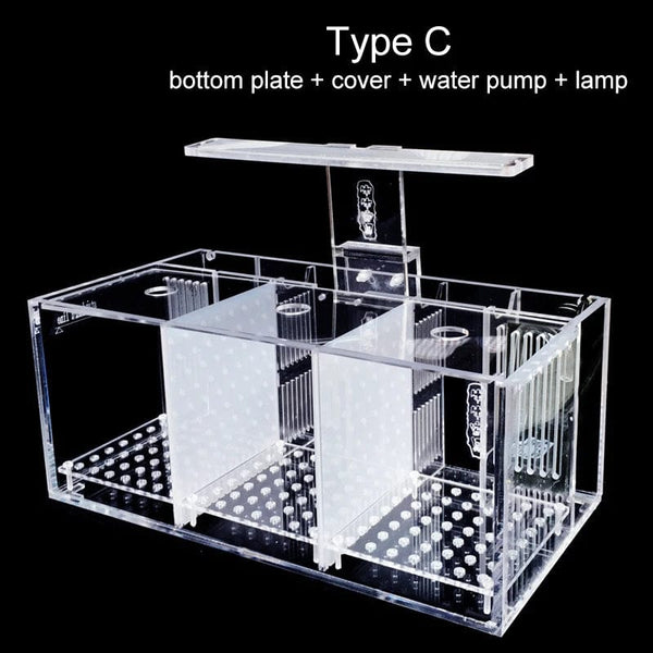 Planet Gates C 220V Creative Betta Fish Tank Breeding Incubator Isolation Box Water-free Desktop Small Acrylic Ecological Aquarium Tank