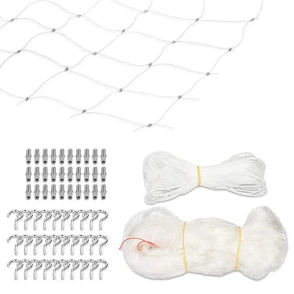 Planet Gates C 3x8M / CN Cat Safety Net Nylon Protective Transparent Mesh Net For Balcony And Window For Baby Kid Falling Net Fence