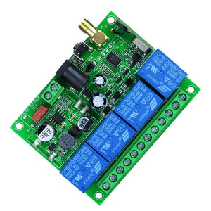Planet Gates C / CN Smart Multiple DC 12V 24V 36V 10A 433MHz 4CH  4 Channel Wireless Relay RF Remote Control Switch Receiver + Thumbs Transmitter