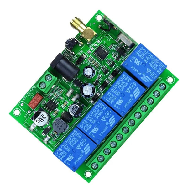 Planet Gates C / CN Smart Multiple DC 12V 24V 36V 10A 433MHz 4CH  4 Channel Wireless Relay RF Remote Control Switch Receiver + Thumbs Transmitter