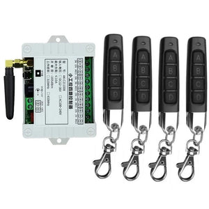 Planet Gates C / CN Smart Multiple DC 12V 24V 36V 10A 433MHz 4CH  4 Channel Wireless Relay RF Remote Control Switch Receiver + Thumbs Transmitter