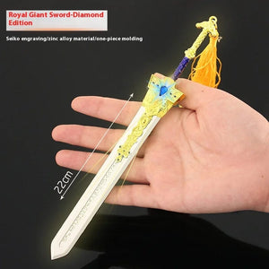 Planet Gates C Elden Ring Ranni Dark Moon Greatsword Collectable Weapon Model Full Metal Keychain Pendant Peripheral Sword Ornaments Model Toys