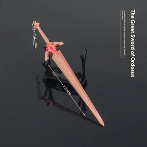 Planet Gates C Elden Ring Ranni Dark Moon Greatsword Collectable Weapon Model Full Metal Keychain Pendant Peripheral Sword Ornaments Model Toys