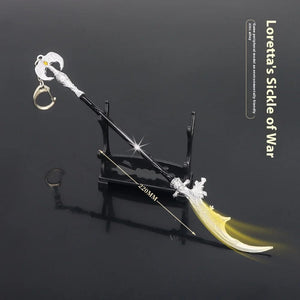 Planet Gates C Elden Ring Ranni Dark Moon Greatsword Collectable Weapon Model Full Metal Keychain Pendant Peripheral Sword Ornaments Model Toys