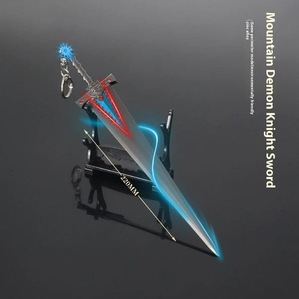Planet Gates C Elden Ring Ranni Dark Moon Greatsword Collectable Weapon Model Full Metal Keychain Pendant Peripheral Sword Ornaments Model Toys