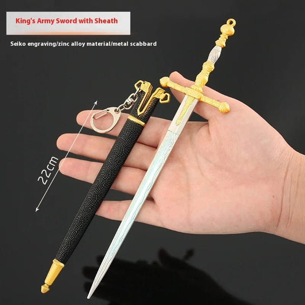 Planet Gates C Elden Ring Ranni Dark Moon Greatsword Collectable Weapon Model Full Metal Keychain Pendant Peripheral Sword Ornaments Model Toys
