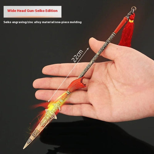 Planet Gates C Elden Ring Ranni Dark Moon Greatsword Collectable Weapon Model Full Metal Keychain Pendant Peripheral Sword Ornaments Model Toys