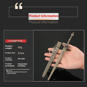 Planet Gates C Elden Ring Ranni Dark Moon Greatsword Collectable Weapon Model Full Metal Keychain Pendant Peripheral Sword Ornaments Model Toys