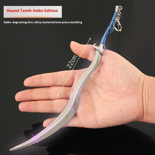 Planet Gates C Elden Ring Ranni Dark Moon Greatsword Collectable Weapon Model Full Metal Keychain Pendant Peripheral Sword Ornaments Model Toys