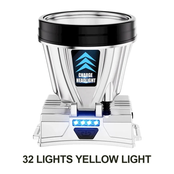 Planet Gates C Fishing Flashlight Long-Range LED Rechargeable Headlamp Head-Mounted Night Fishing Lamp for Outdoor Camping Running Cycling