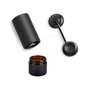 Planet Gates C- glass case Manual Coffee Grinder Stainless Steel Adjustable Hand Burr Coffee Bean Manual Burr Grinder for Aeropress Espresso French Press