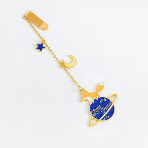 Planet Gates C Little Prince Planet Series 12 Design Chain/Metal Bookmark Creative Decorative Office Supplies Student Gift Teacher Reading