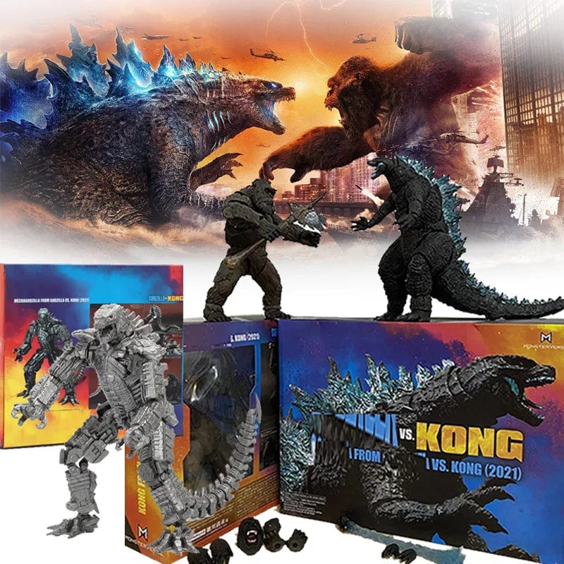 Planet Gates C / No box SHM Kong From Godzilla Vs Kong 2021 Movie PVC Action Figure Kaiju Monsterverse Dinosaur Model Collectible Action Toys Gifts