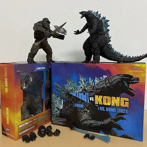 Planet Gates C / No box SHM Kong From Godzilla Vs Kong 2021 Movie PVC Action Figure Kaiju Monsterverse Dinosaur Model Collectible Action Toys Gifts