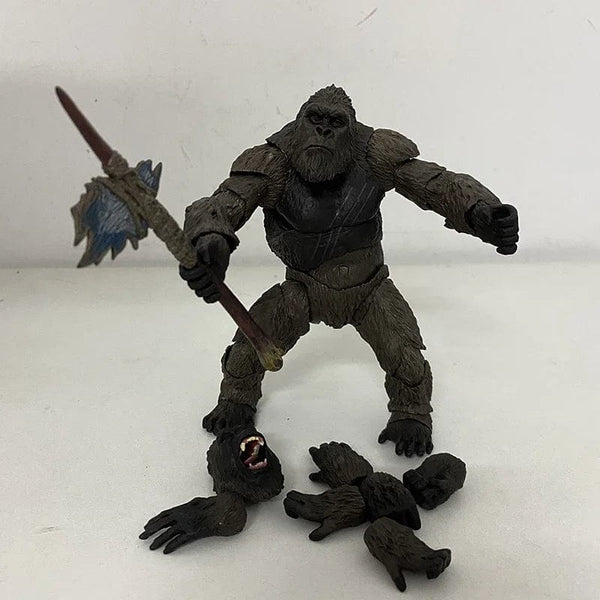 Planet Gates C / No box SHM Kong From Godzilla Vs Kong 2021 Movie PVC Action Figure Kaiju Monsterverse Dinosaur Model Collectible Action Toys Gifts