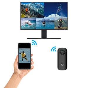 Planet Gates C100 Black / Standard SJCAM C100 Plus Action Camera 4K 30M Waterproof 2.4G WiFi Action Sport action cam EIS bicycle helmet motorcycles