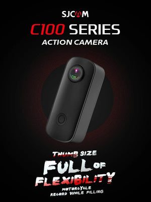 Planet Gates C100 Plus White / CHINA / Add 128GB TF Card SJCAM C100 Plus Action Camera 4K 30M Waterproof 2.4G WiFi Action Sport action cam EIS bicycle helmet motorcycles