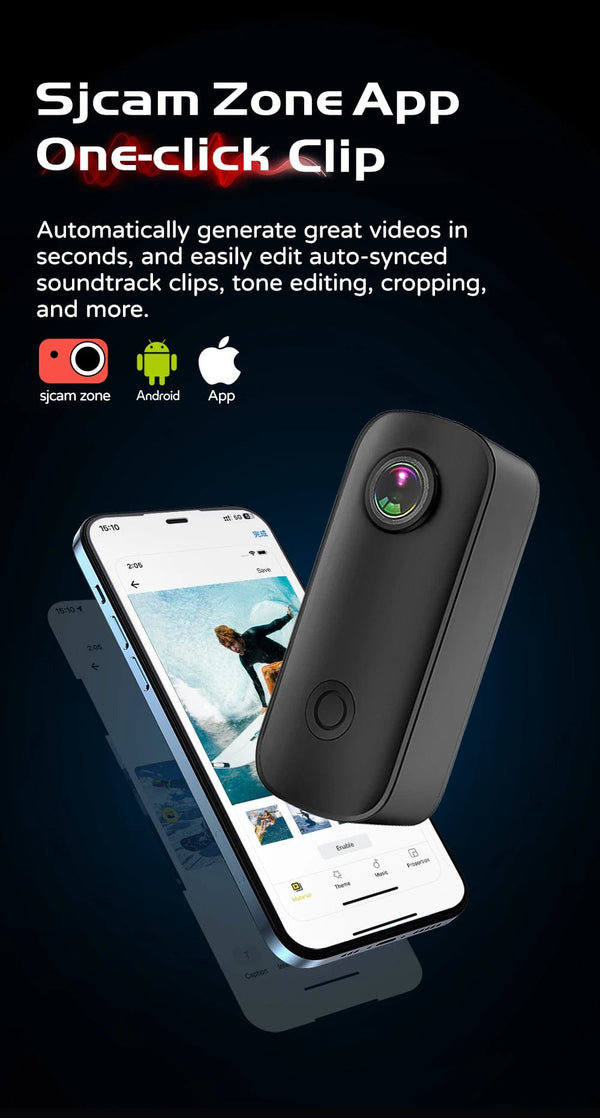 Planet Gates C100 Plus White / CHINA / Add 128GB TF Card SJCAM C100 Plus Action Camera 4K 30M Waterproof 2.4G WiFi Action Sport action cam EIS bicycle helmet motorcycles