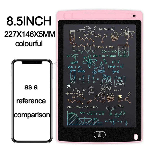 Planet Gates C189-8.5inch-pink 6.5/8.5inch LCD Writing Tablet Drawing Board Kids Graffiti Sketchpad Toys Handwriting Blackboard Magic Drawing Board Toy Gift
