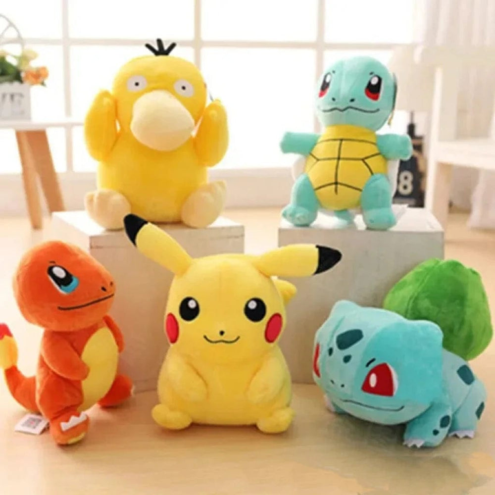 Planet Gates C2 20cm Pokemon Stuffed Plush Toys Kawaii Pikachu Raichu Jenny Turtle Anime Doll Kids Birthday Christmas Gift