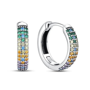 Planet Gates C2E135 2024 New Style Sterling Silver S925 Geometric Stone Earrings And Ear Loops Simple Fine Jewelry Women Girls Fashion Party Gift