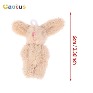 Planet Gates C3 6cm / 1PCS 4/4.5/6cm Mini Teddy Bear Plush Toy Joint Bear Cartoon Stuffed Dolls Long Ear Rabbit Toys Souvenirs For Children Small Gifts