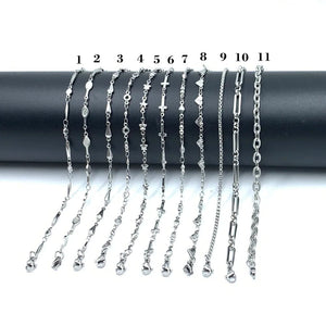 Planet Gates c4 / Bracelet 17cm-5cm USENSET 11 Styles Charm Bracelet Necklace Women Jewelry Stainless Steel Rope Chains Stars Bangles Never Rub Off Bracelets Gifts