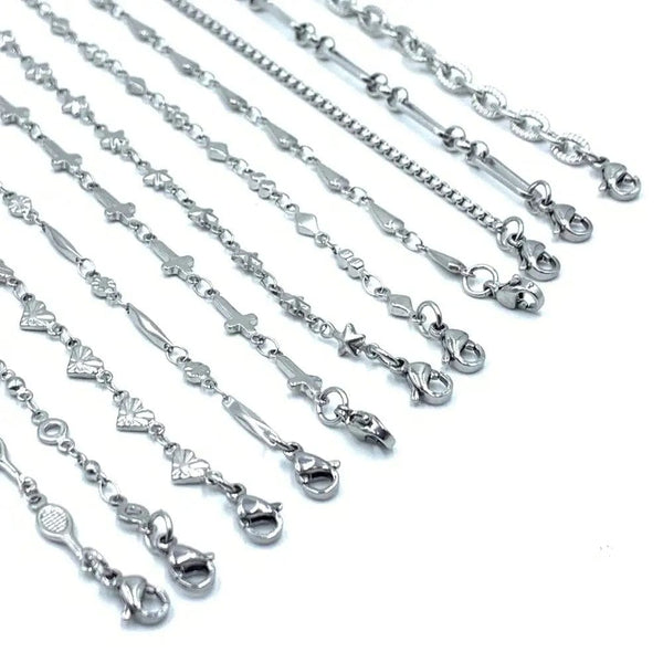 Planet Gates c4 / Bracelet 17cm-5cm USENSET 11 Styles Charm Bracelet Necklace Women Jewelry Stainless Steel Rope Chains Stars Bangles Never Rub Off Bracelets Gifts