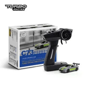 Planet Gates C73 Turbo Racing 1:76 C71 C72 C73 C74 C75 RTR Flat Running Toys on Road RC Car Proportional Remote Control Toys for Kids and Adults