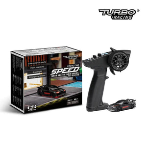 Planet Gates C74-Black Turbo Racing 1:76 C64 C73 C72 C71 C74 Drift RC Car With Gyro Radio Full Proportional Remote Control Toys RTR Kit