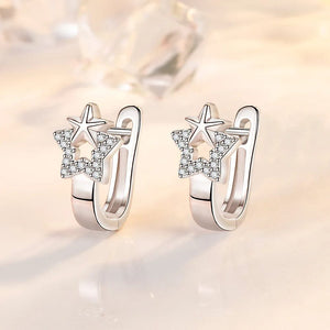 Planet Gates C77 925 Sterling Silver Female Luxury Crystal Round Stud Earrings Vintage Wedding Jewelry White Zircon Stone Earrings Wholesale