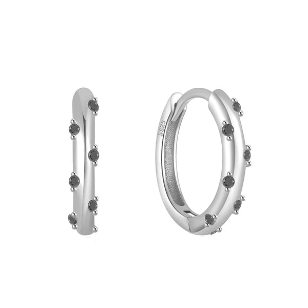 Planet Gates CA15 2PCS CANNER 925 Sterling Silver Glossy Hoop Earrings Gold Color Tiny Cartilage Piercing Small Huggie Earring Fine Jewelry Accessories