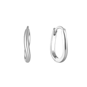 Planet Gates CA4 2PCS CANNER 925 Sterling Silver Glossy Hoop Earrings Gold Color Tiny Cartilage Piercing Small Huggie Earring Fine Jewelry Accessories