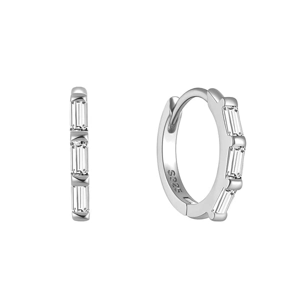 Planet Gates CA8 2PCS CANNER 925 Sterling Silver Glossy Hoop Earrings Gold Color Tiny Cartilage Piercing Small Huggie Earring Fine Jewelry Accessories