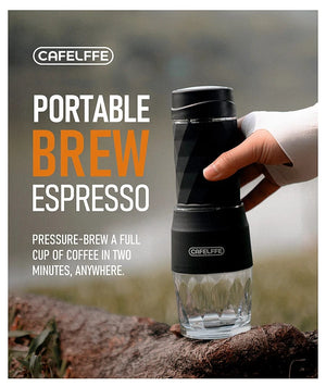 Planet Gates Cafelffe 3 In1 Portable Coffee Machine Hot/Cold Water Manual Espresso Maker For Capsule & Ground Hand Press Brewer hiking Travel