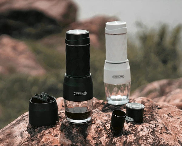 Planet Gates Cafelffe 3 In1 Portable Coffee Machine Hot/Cold Water Manual Espresso Maker For Capsule & Ground Hand Press Brewer hiking Travel