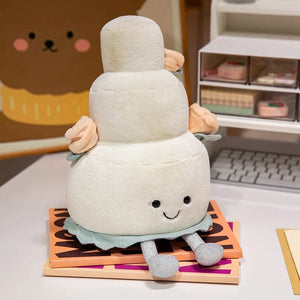 Planet Gates Cake 30cm Kawaii Stuffed Soft Plush Plants Lifelike Potted Plant Ramen Food Plush Doll PineTree Noodles Bunker Princess Castle Pillow Toy
