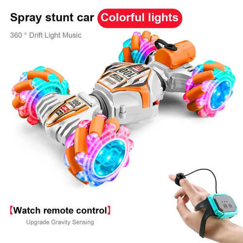 Planet Gates camel 2023 Newest RC Stunt Car 2.4G Remote Control Cars RC Watch Gesture Sensor LED Rotation Gift Electronic Toy for Kids Boys