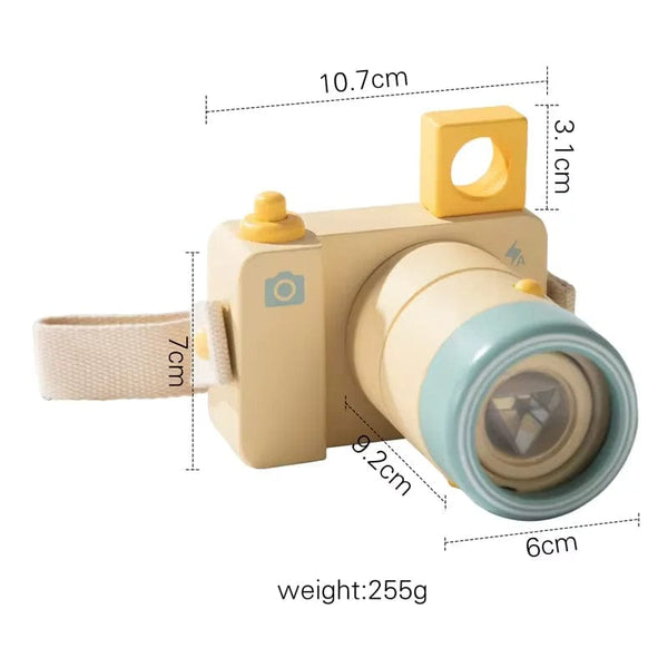 Planet Gates camera 4 Wooden Fashion Camera Baby Toys Pendant Baby Block Montessori Toys for Children Wooden DIY Presents Nursing Gift Outdoor Toys