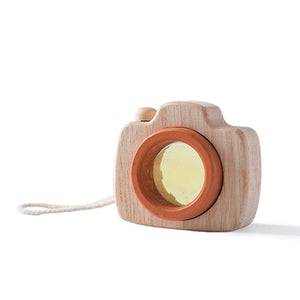 Planet Gates camera3 Wooden Fashion Camera Baby Toys Pendant Baby Block Montessori Toys for Children Wooden DIY Presents Nursing Gift Outdoor Toys