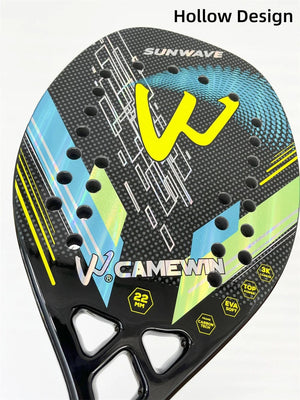 Planet Gates Camewin Beach Tennis Racket 3K Full Carbon Fiber Rough Surface Outdoor Sports Ball Racket For Men Women Adult Senior Player