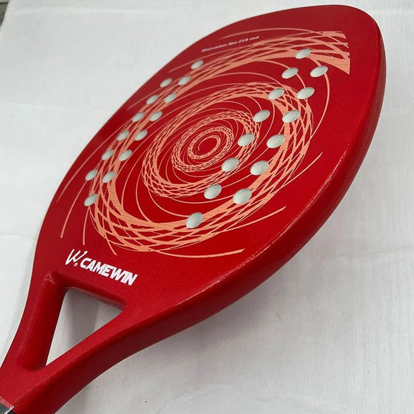 Planet Gates Camewin Beach Tennis Racket Full Carbon Fiber Rough Surface Outdoor Sports Ball Racket For Men Women Adult Senior Player Hot
