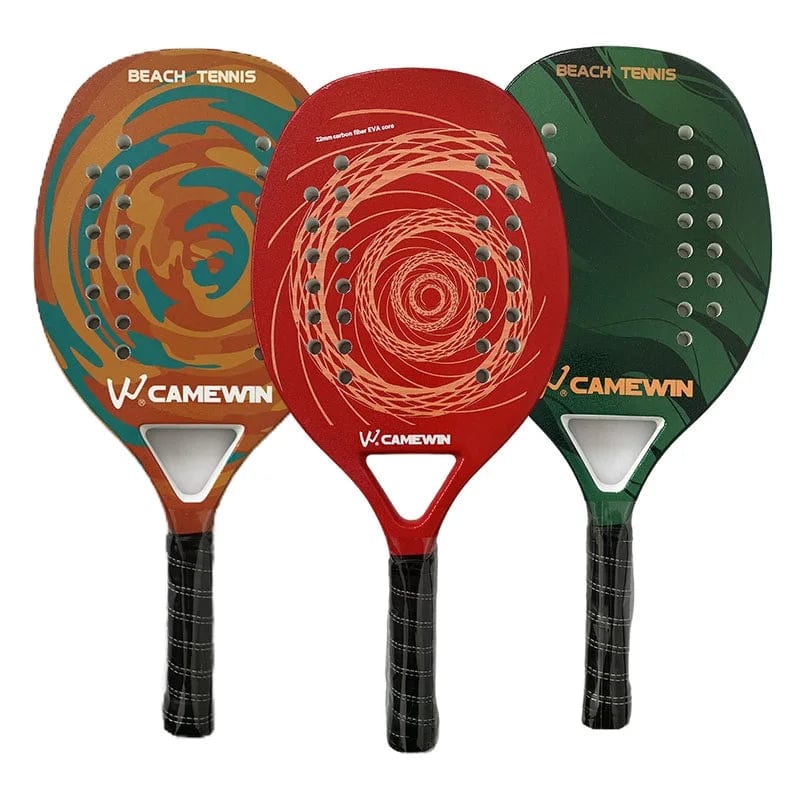 Planet Gates Camewin Beach Tennis Racket Full Carbon Fiber Rough Surface Outdoor Sports Ball Racket For Men Women Adult Senior Player Hot