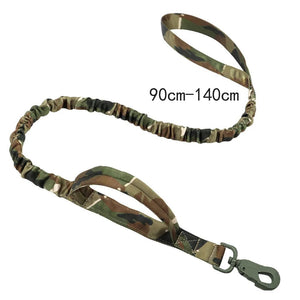 Planet Gates CAMO Leash / XL collar(50-62cm) Tactical Dog Collar Military Adjustable Duarable Nylon Lead For Medium Large Walking Training Pet Accessory Breakaway Leash Rope