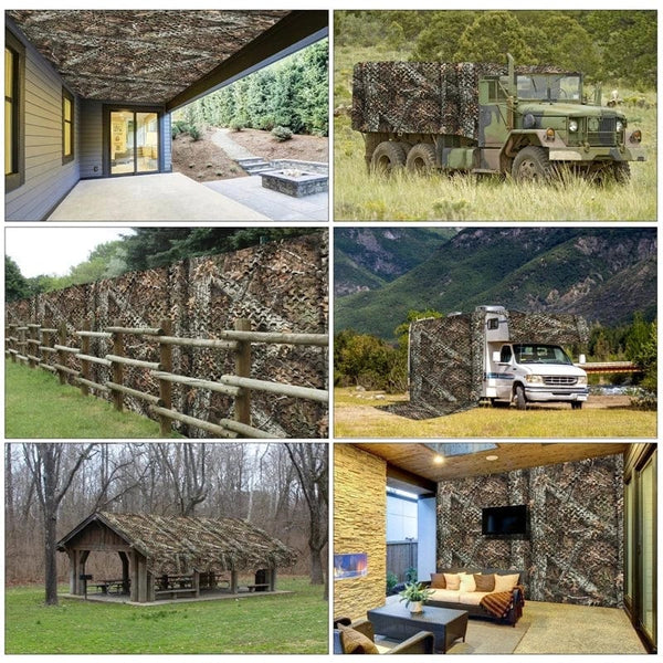 Planet Gates Camo Netting Bulk Roll Mesh Cover Blind Net Camo Outdoor Sun Shade Camping Shooting Hunting Fence Camouflage Net Awning Jungle