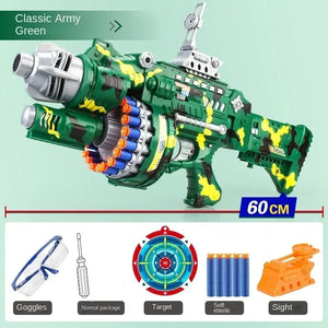 Planet Gates Camouflage green Toys Cool Nerfs Gun Children Electric Continuous Launch Electric Toy Gun Bb Gun Military Firearms Series Soft Bullet Gun Sniper