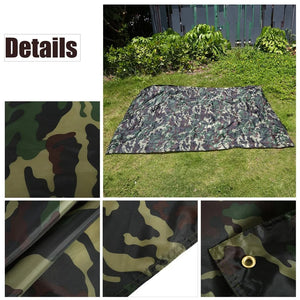 Planet Gates Camouflage Outdoor Camping Survival Sun Tent Shelter Tarp Portable Lightweight Rainproof Mat RainTent Tarp Shelter