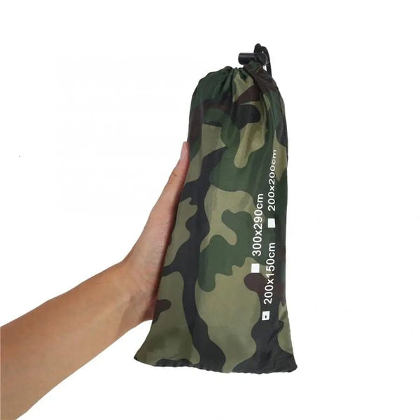 Planet Gates Camouflage Shelter Tourist Awning Canopy Tarp Tent Shade Ultralight Garden Canopy Sunshade Outdoor Camping Hammock Waterproof